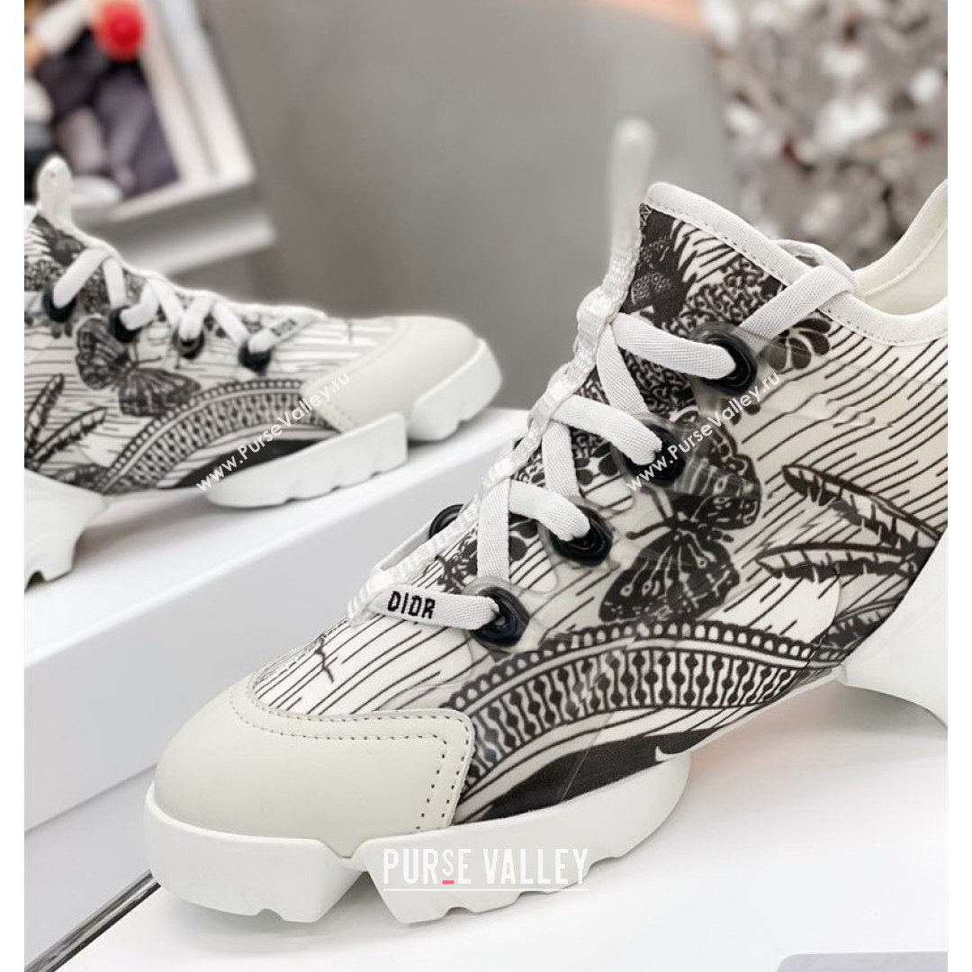 Dior D-Connect Sneaker in Butterfly Printed Technical Fabric DS28 2021 (KW-210817062)