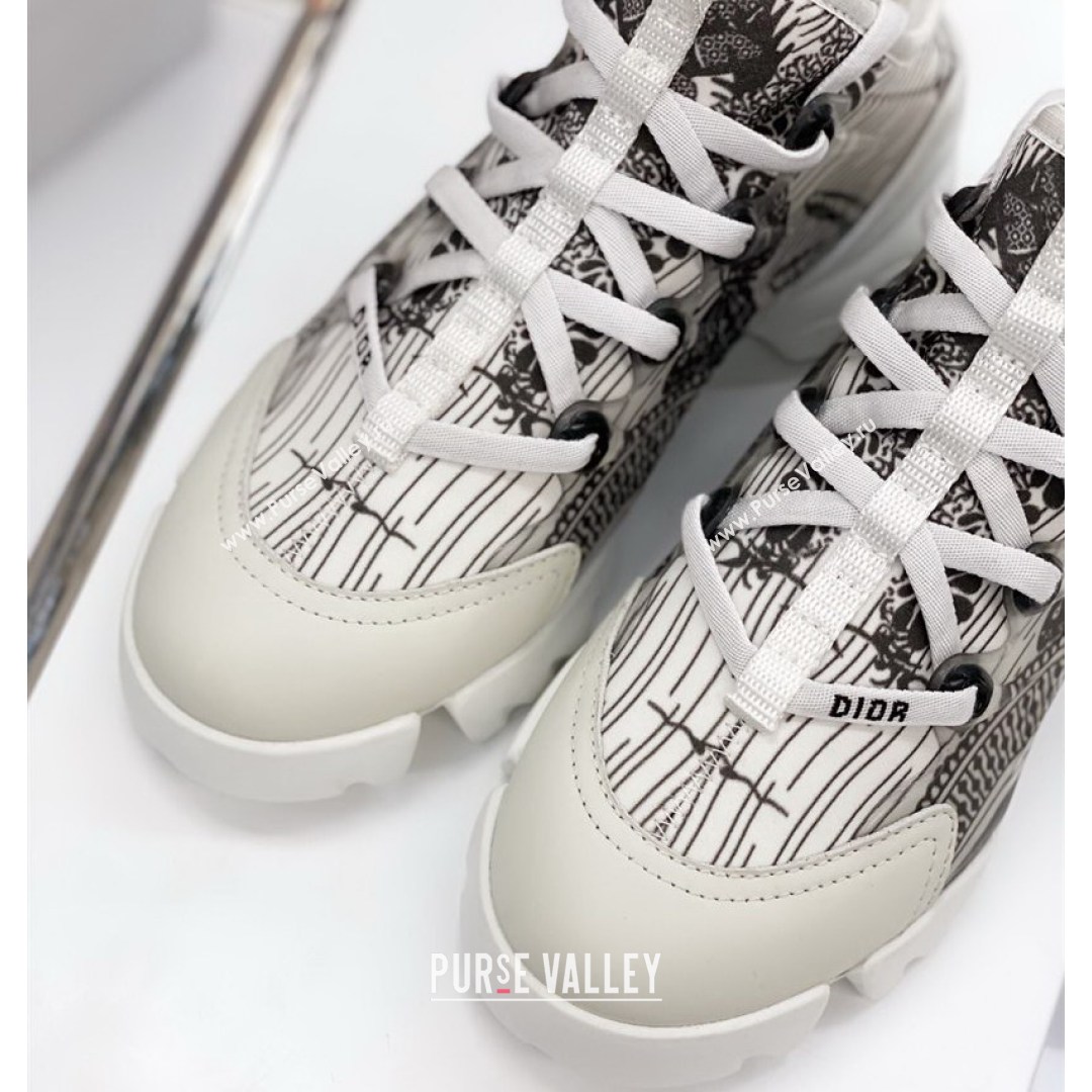 Dior D-Connect Sneaker in Butterfly Printed Technical Fabric DS28 2021 (KW-210817062)