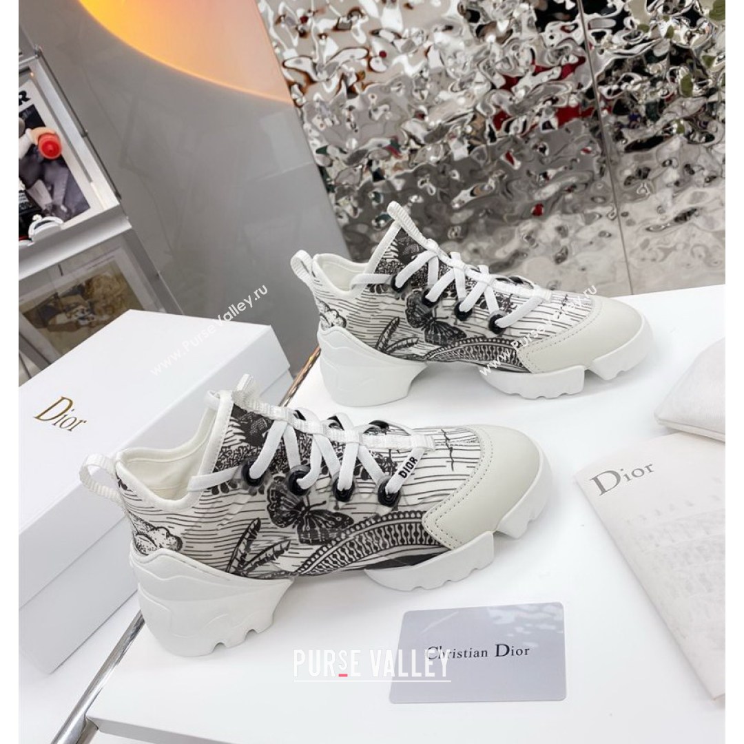 Dior D-Connect Sneaker in Butterfly Printed Technical Fabric DS28 2021 (KW-210817062)