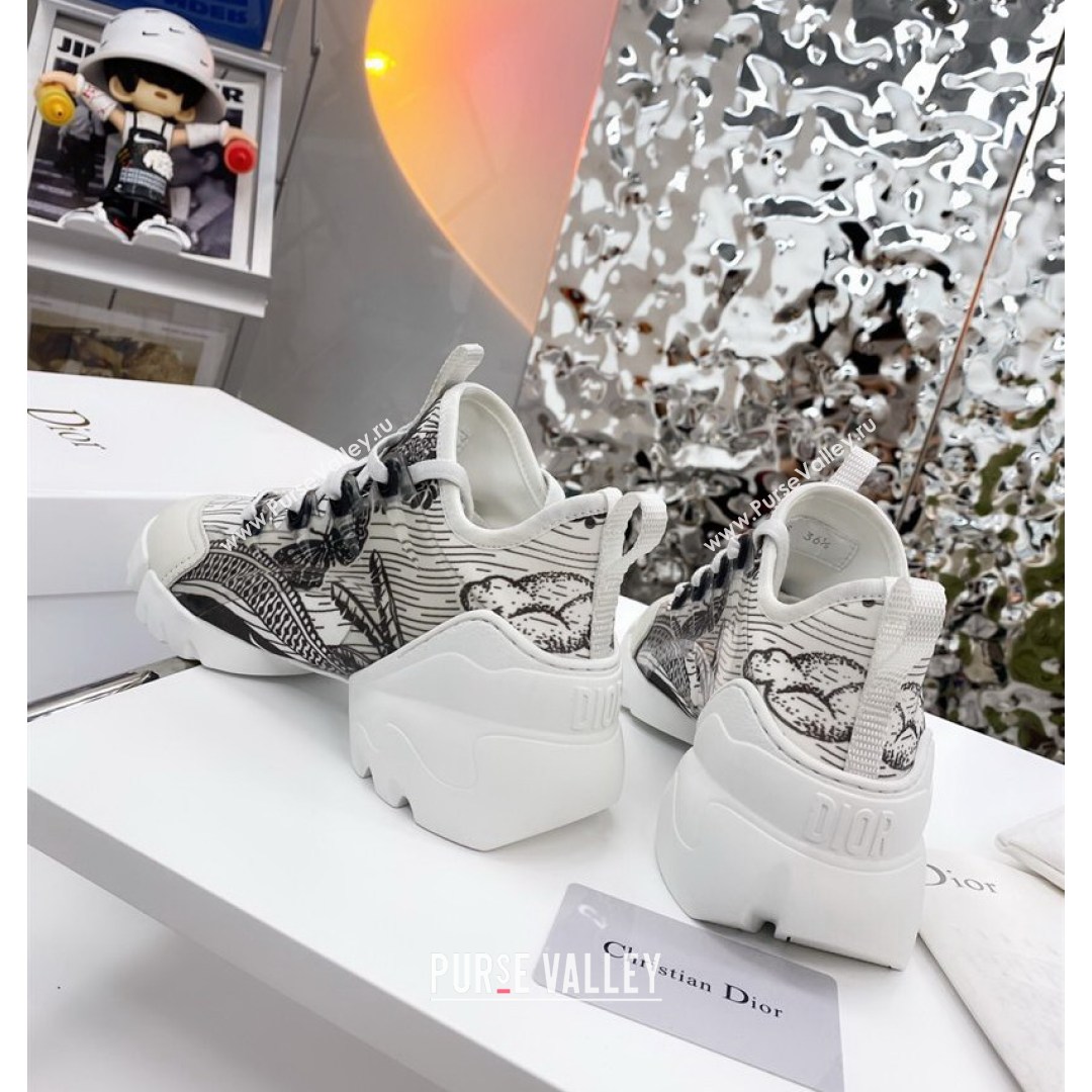 Dior D-Connect Sneaker in Butterfly Printed Technical Fabric DS28 2021 (KW-210817062)