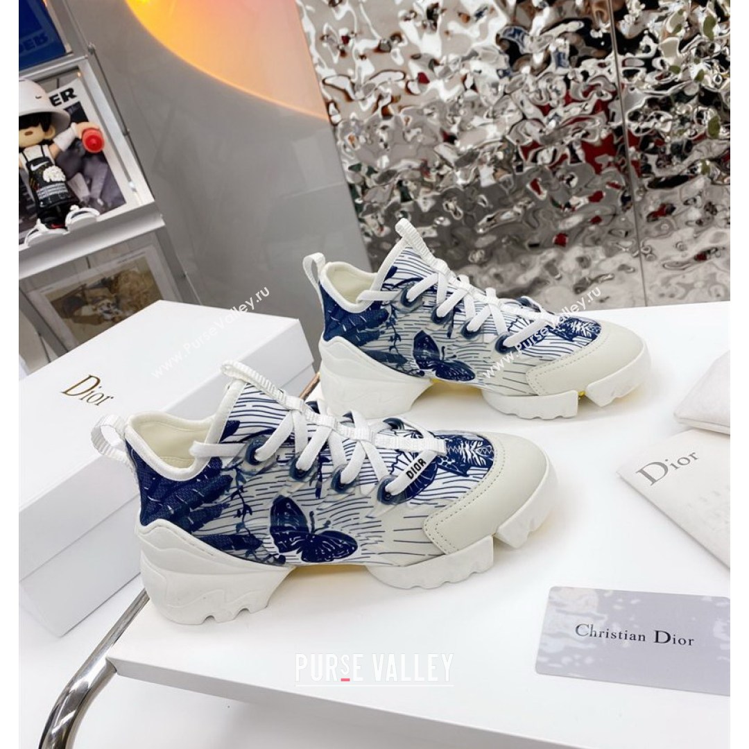 Dior D-Connect Sneaker in Butterfly Printed Technical Fabric DS27 2021 (KE-210817061)