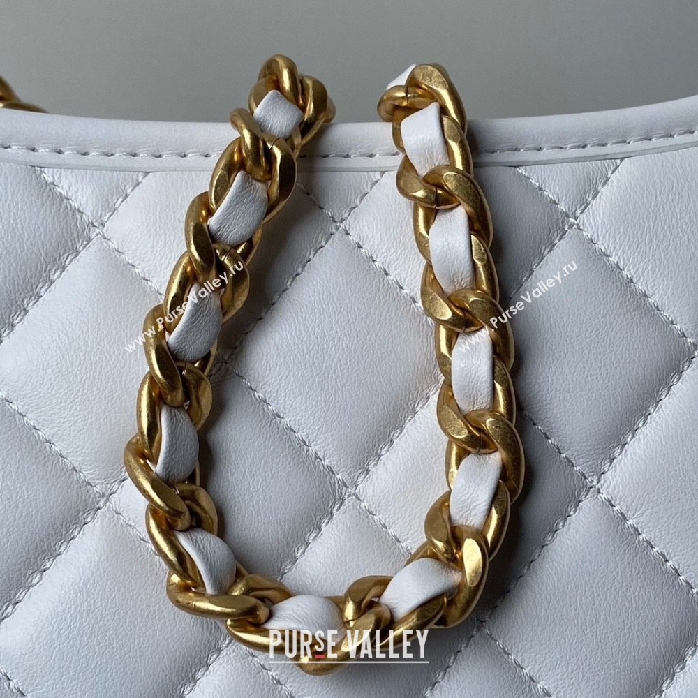 Chanel Calfskin Hobo Bag AS4666 White 2024 (YEZI-24052118)