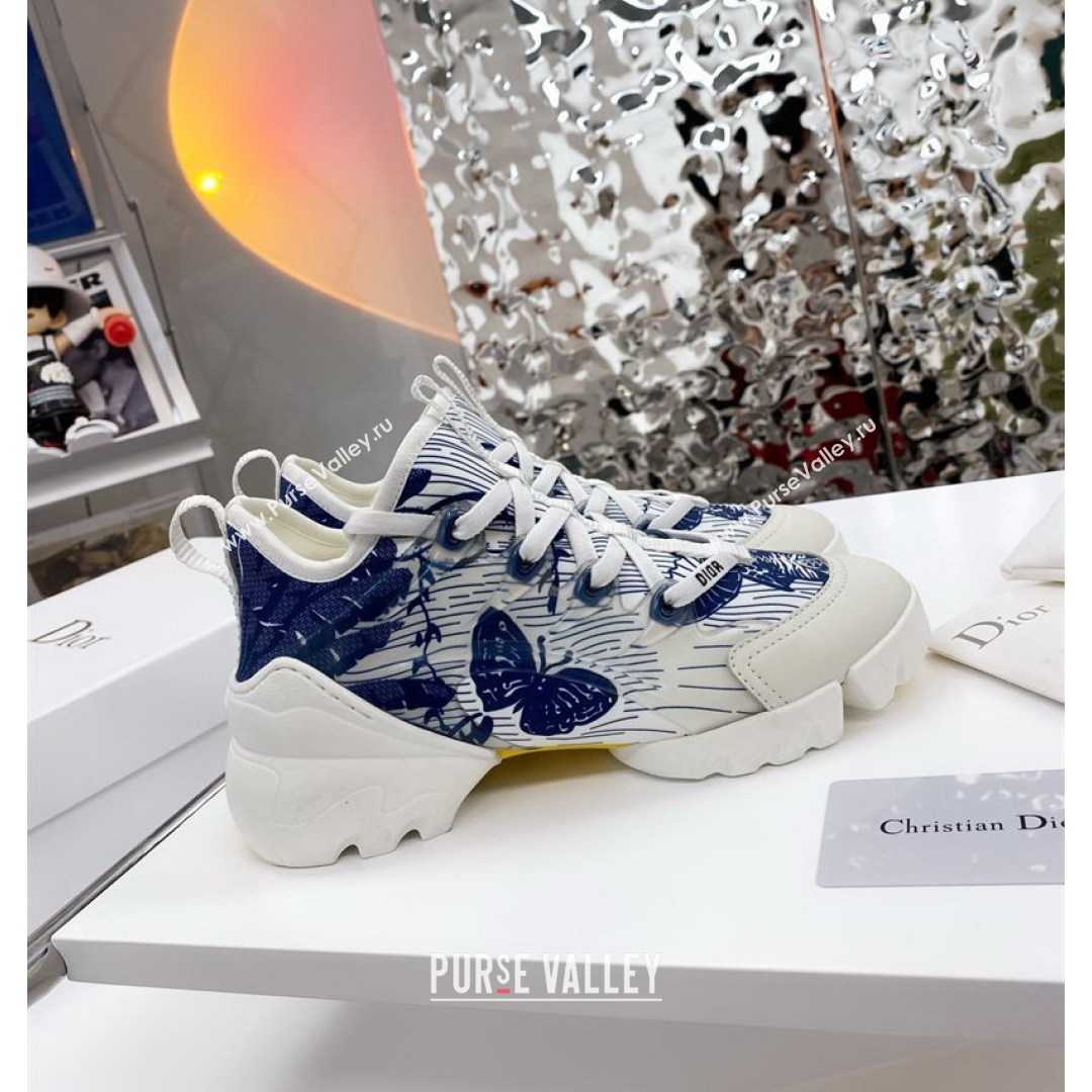 Dior D-Connect Sneaker in Butterfly Printed Technical Fabric DS27 2021 (KE-210817061)