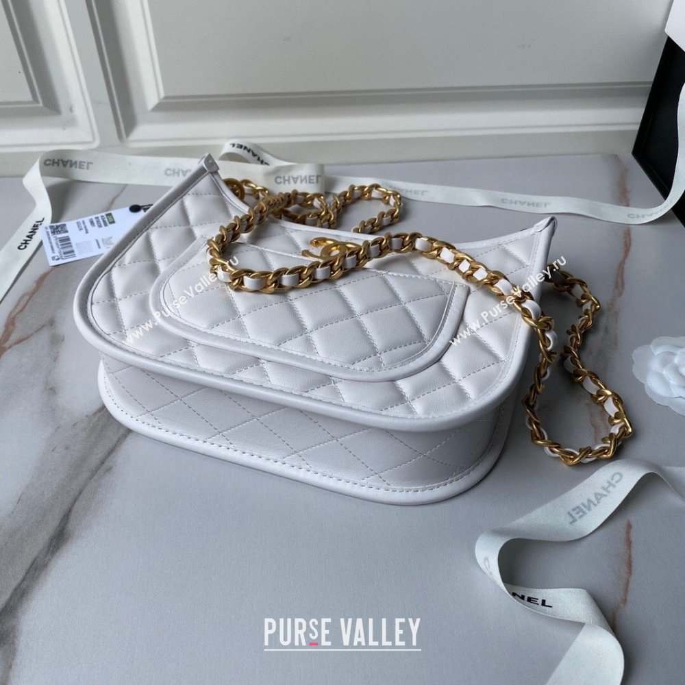 Chanel Calfskin Hobo Bag AS4666 White 2024 (YEZI-24052118)