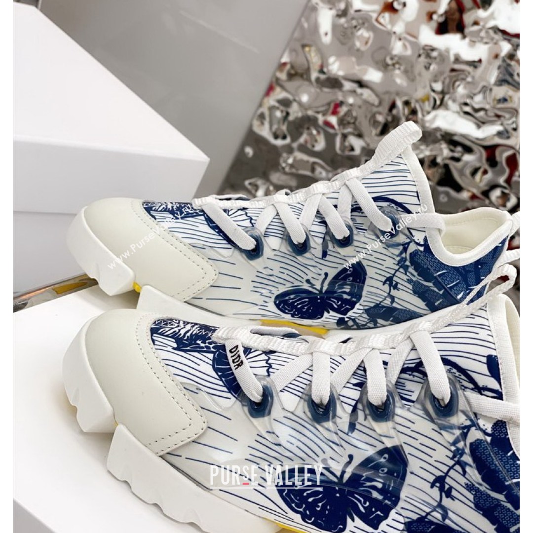 Dior D-Connect Sneaker in Butterfly Printed Technical Fabric DS27 2021 (KE-210817061)