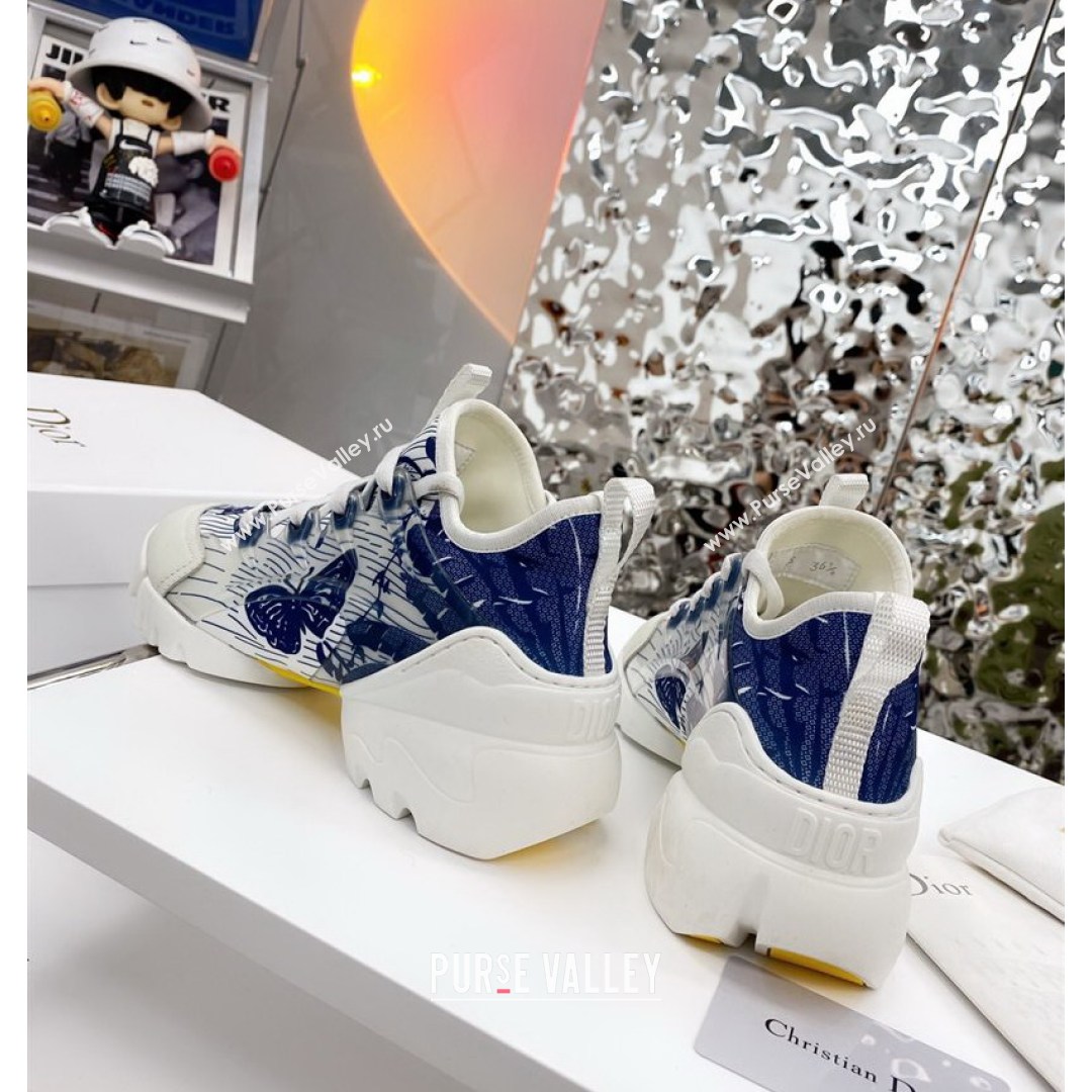 Dior D-Connect Sneaker in Butterfly Printed Technical Fabric DS27 2021 (KE-210817061)