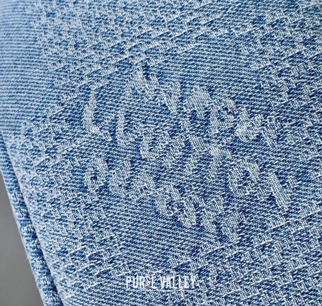 Louis Vuitton Mens Rush Bumbag in Blue Damier Denim 3D Canvas N00205 2025 (KI-2508110020)