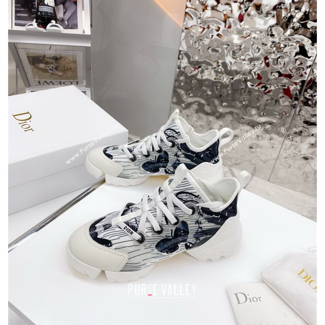 Dior D-Connect Sneaker in Butterfly Printed Technical Fabric DS25 2021 (KW-210817059)