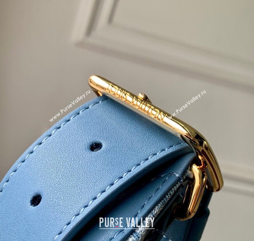 Louis Vuitton Mens Rush Bumbag in Blue Damier Denim 3D Canvas N00205 2025 (KI-2508110020)