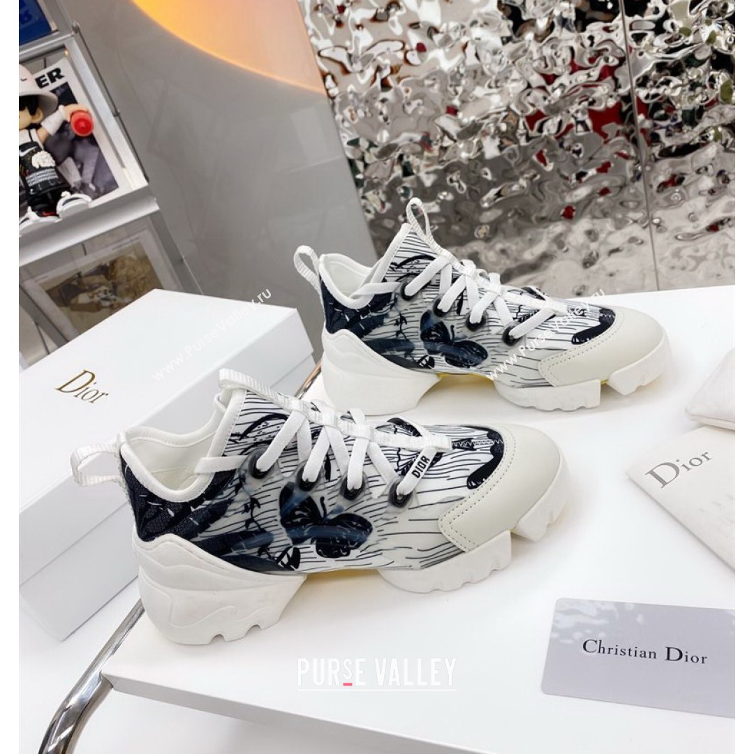 Dior D-Connect Sneaker in Butterfly Printed Technical Fabric DS25 2021 (KW-210817059)