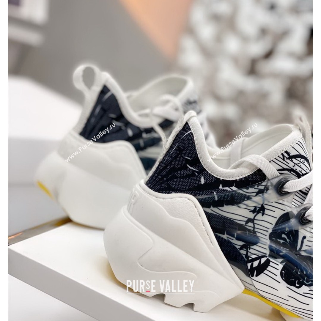 Dior D-Connect Sneaker in Butterfly Printed Technical Fabric DS25 2021 (KW-210817059)