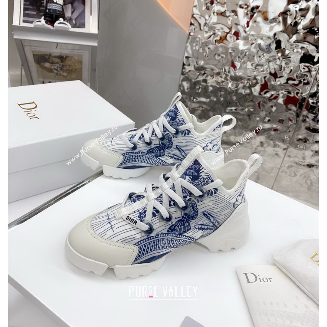 Dior D-Connect Sneaker in Butterfly Printed Technical Fabric DS26 2021 (KW-210817060)