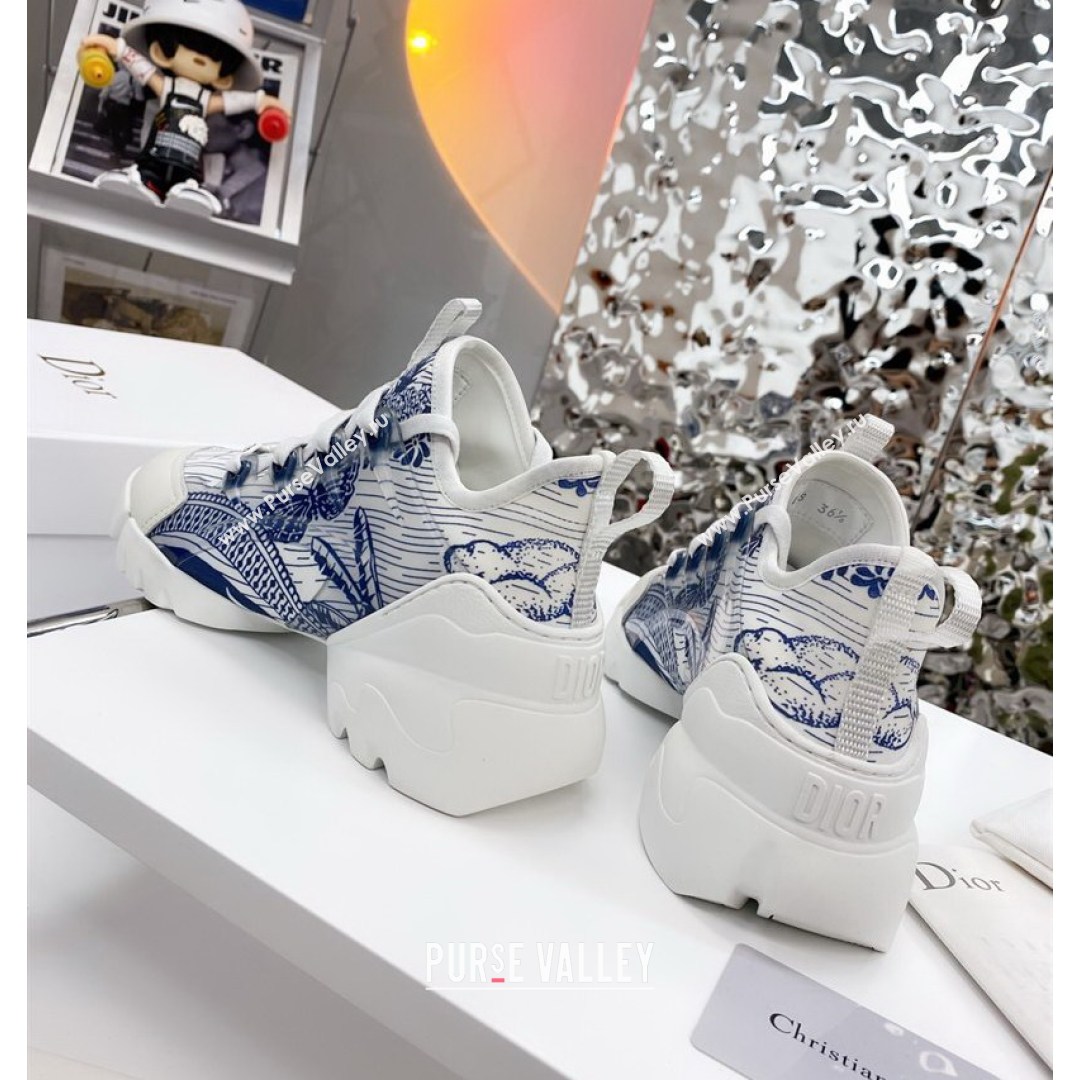 Dior D-Connect Sneaker in Butterfly Printed Technical Fabric DS26 2021 (KW-210817060)