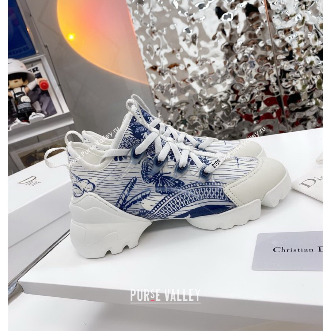 Dior D-Connect Sneaker in Butterfly Printed Technical Fabric DS26 2021 (KW-210817060)