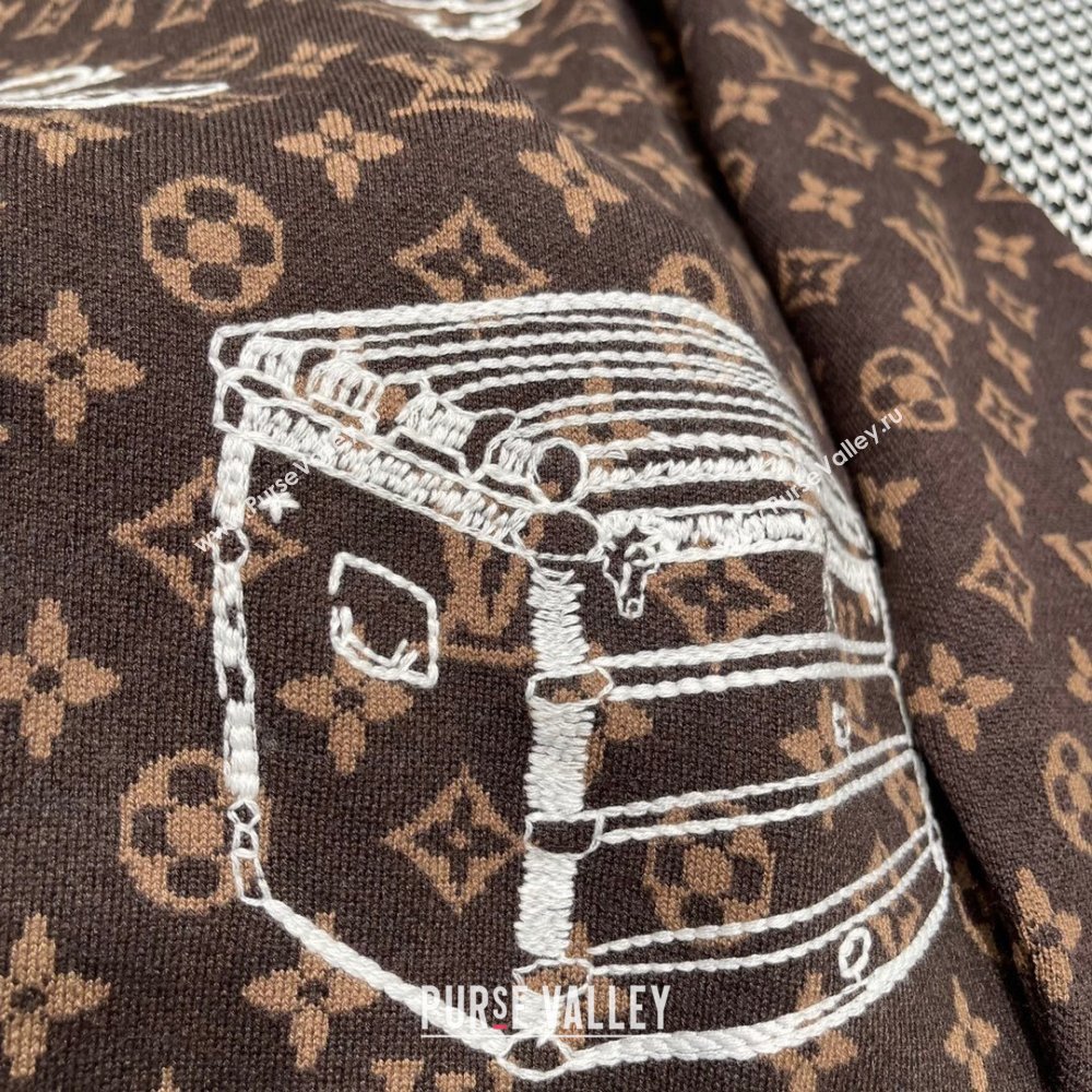 Louis Vuitton Monogram Wool Sweater LV110923 Brown 2023 (Q-23110923)