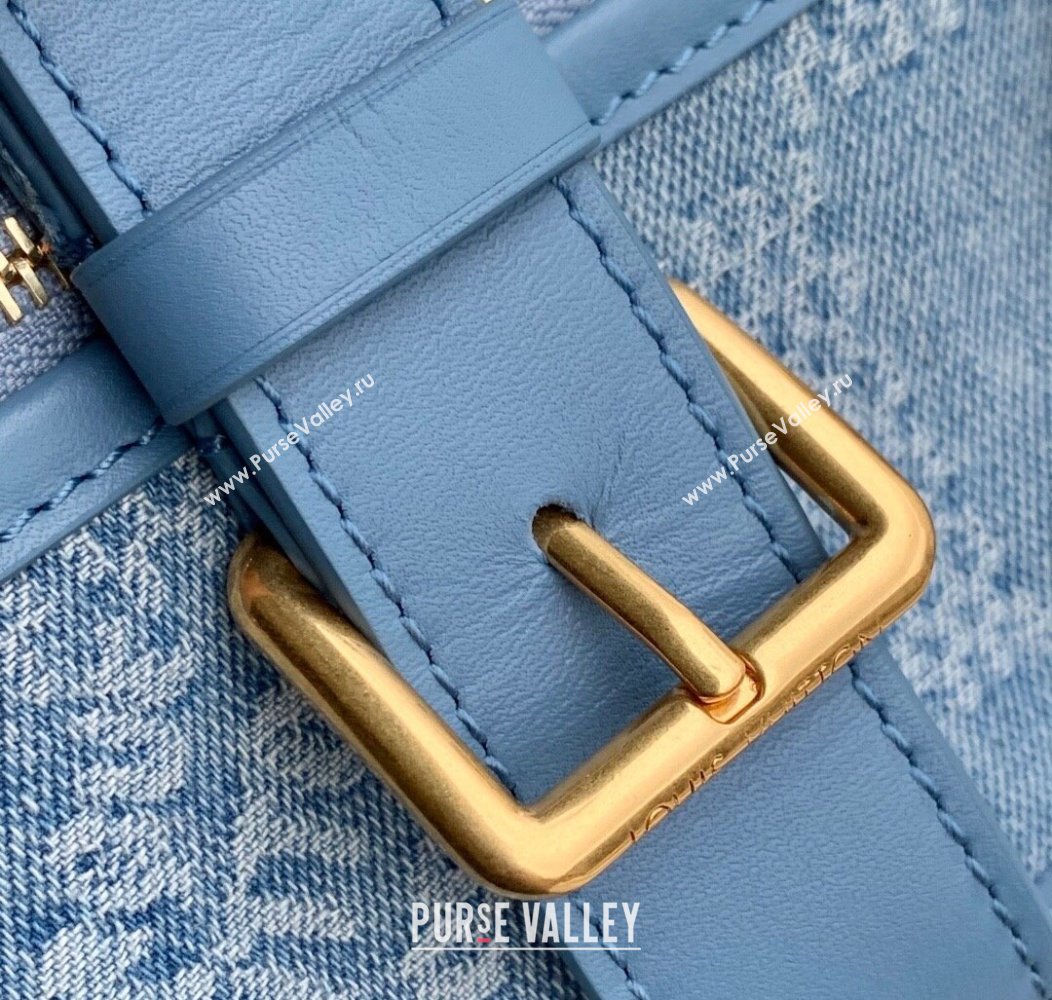 Louis Vuitton Mens Bosphore Wearable Wallet Mini Bag in Blue Damier Denim 3D Canvas N00210 2025 (KI-2508110022)