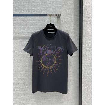 Dior Cotton T-shirt D040707 Grey 2024 (Q-24040707)