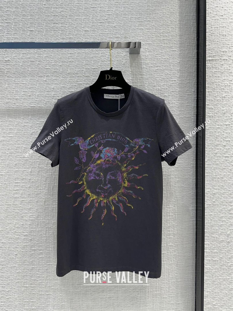 Dior Cotton T-shirt D040707 Grey 2024 (Q-24040707)