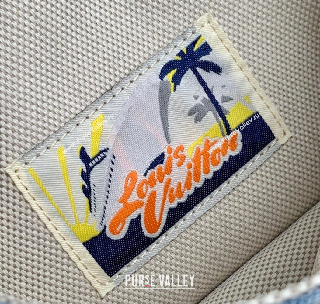 Louis Vuitton Mens Bosphore Wearable Wallet Mini Bag in Blue Damier Denim 3D Canvas N00210 2025 (KI-2508110022)