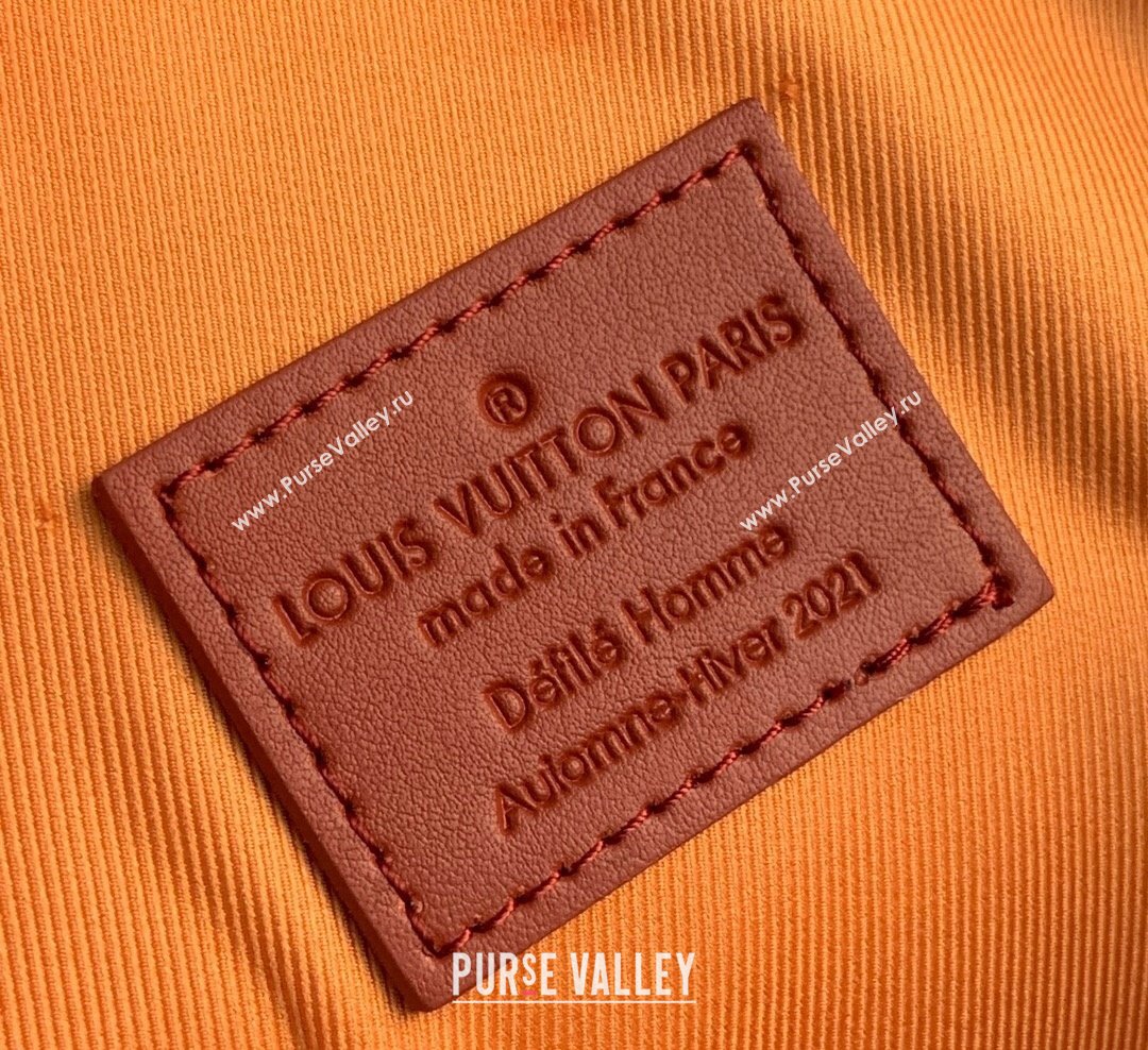 Louis Vuitton LV x NBA Small Handle Trunk Bag in Orange Leather M45785 2021 (KI-21101430)