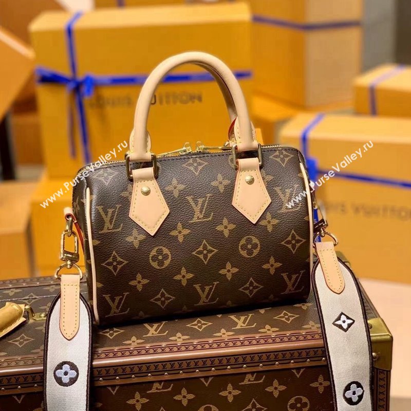 Louis Vuitton Speedy Bandouliere 20 Bag M41114 Monogram Canvas/Nude 2021  (KI-21101501)