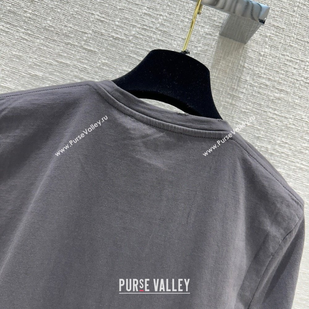 Dior Cotton T-shirt D040707 Grey 2024 (Q-24040707)