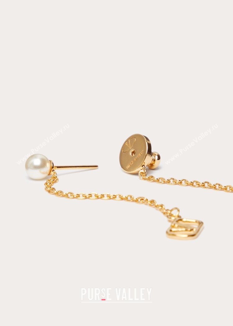 Valentino Earrings with Pearl V121923 Gold 2023 (YF-23121923)