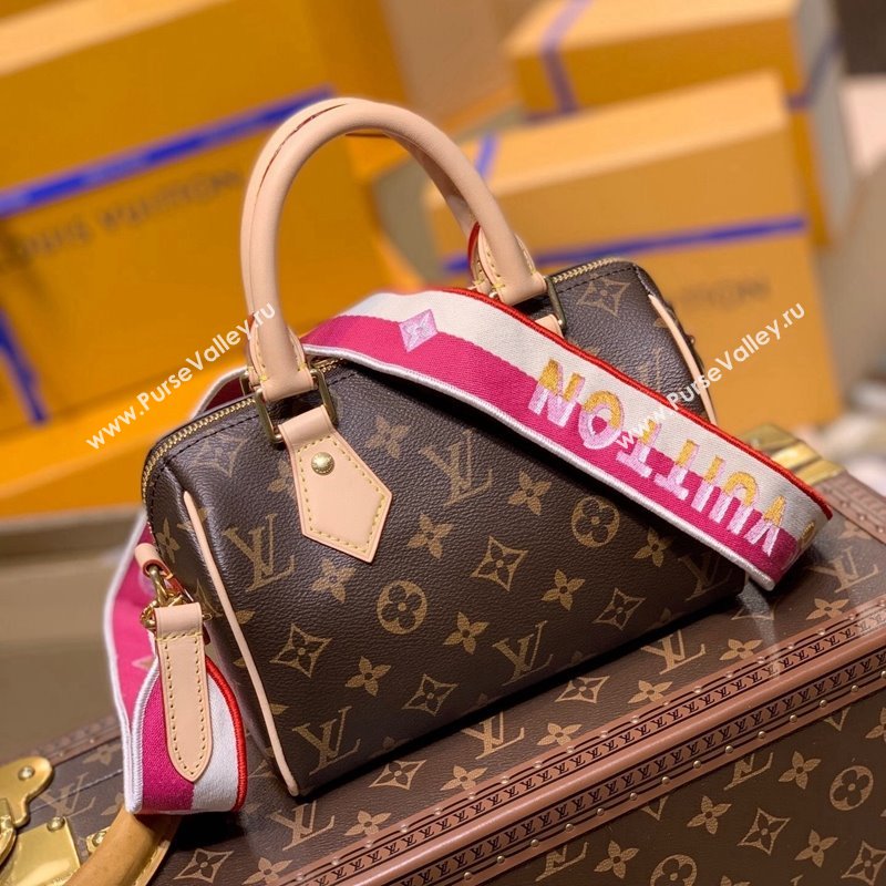 Louis Vuitton Speedy Bandouliere 20 Bag M41114 Monogram Canvas/Pink 2021  (KI-21101502)