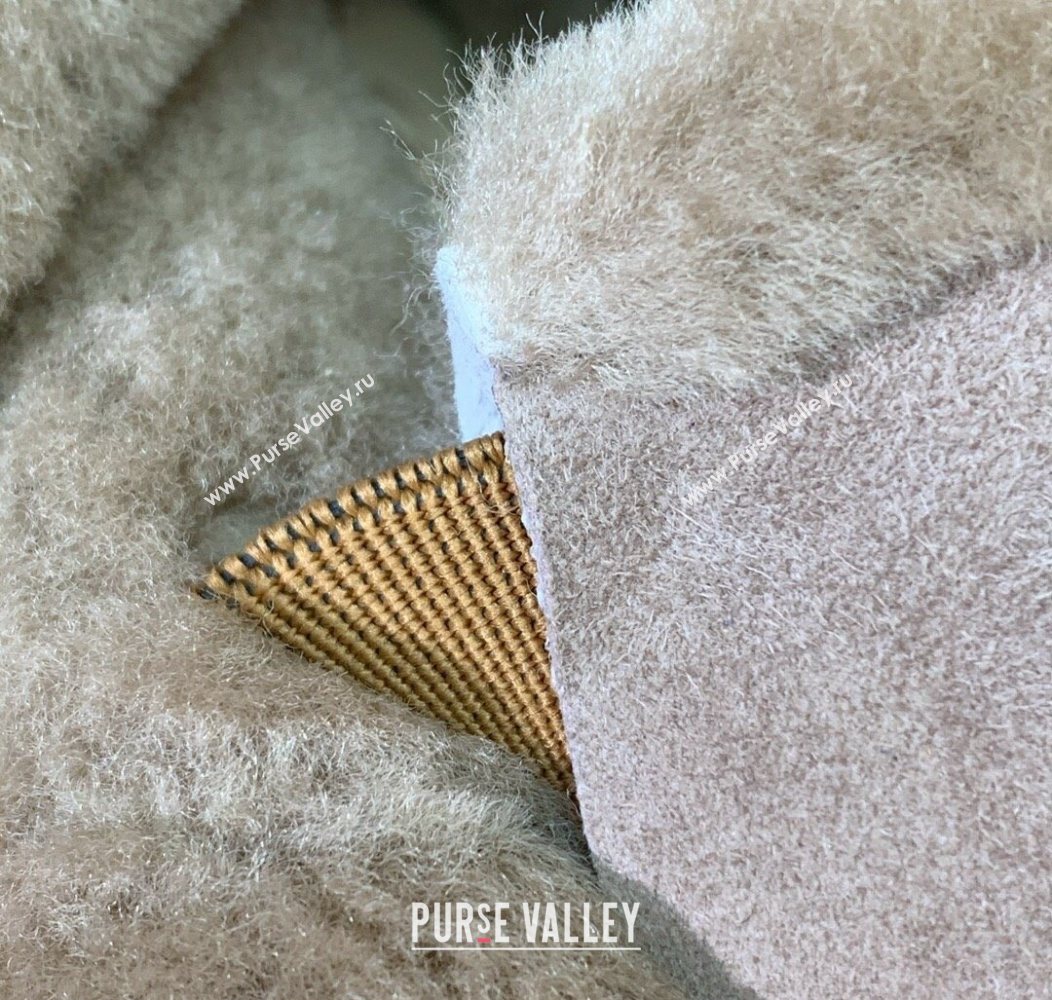 Loro Piana Open Walk Ankle Boots in Suede and Wool Fur Camel 2025 LP101102 (HH-251211028)