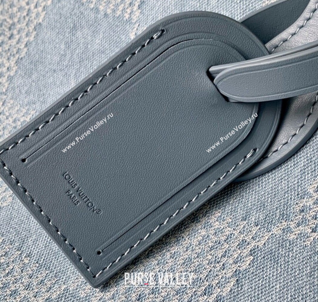 Louis Vuitton Mens Nevereverfull Tote Bag in Blue Damier Denim 3D Canvas N00198 2025 (KI-2508110024)