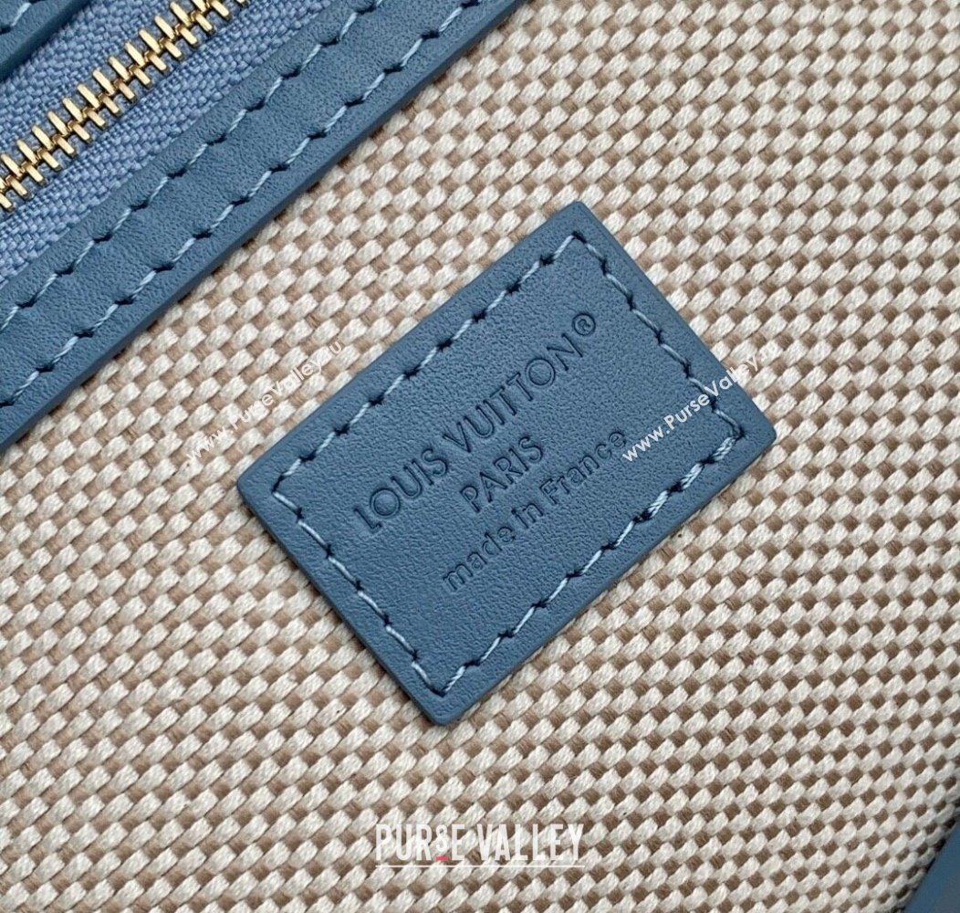 Louis Vuitton Mens Nevereverfull Tote Bag in Blue Damier Denim 3D Canvas N00198 2025 (KI-2508110024)