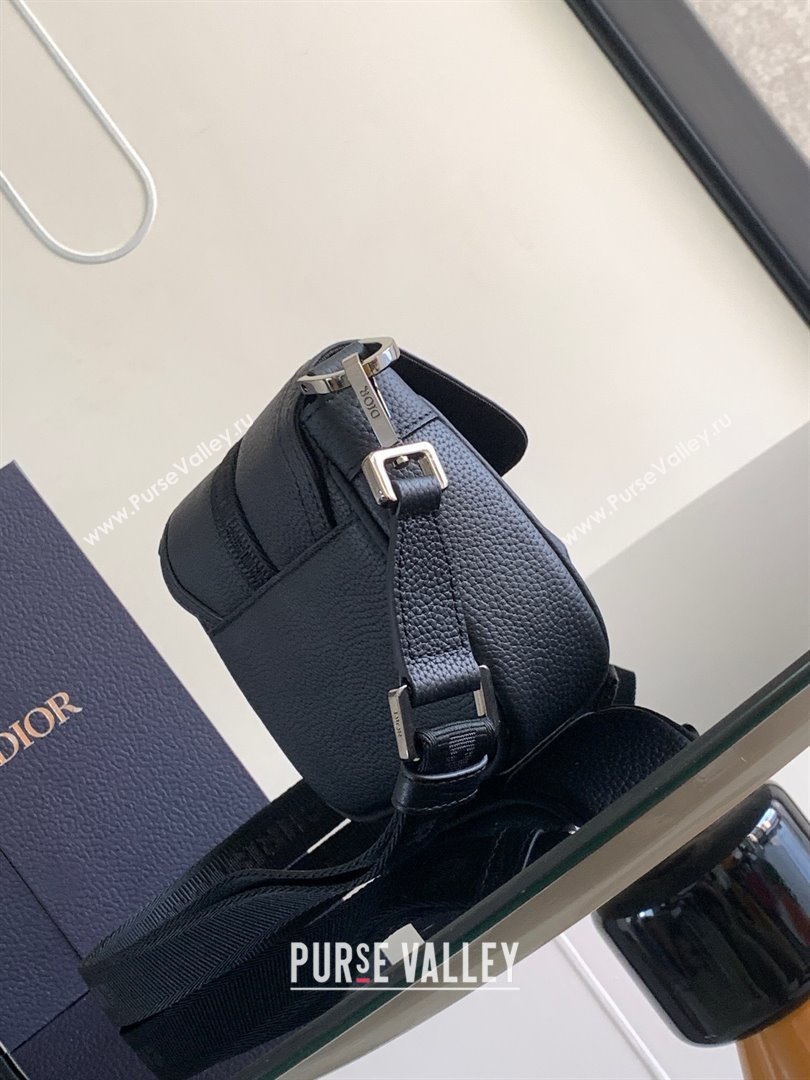 Dior Mini Dior Hit The Road Bag with Strap in Black Grained Calfskin 2024 (DMZ-24020214)