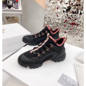 Dior D-Connect Sneaker in Zodiac Printed Technical Fabric DS19 Black/Pink 2021 (KW-210817053)