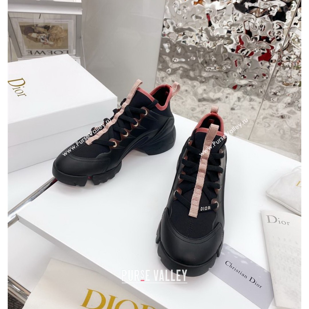 Dior D-Connect Sneaker in Zodiac Printed Technical Fabric DS19 Black/Pink 2021 (KW-210817053)