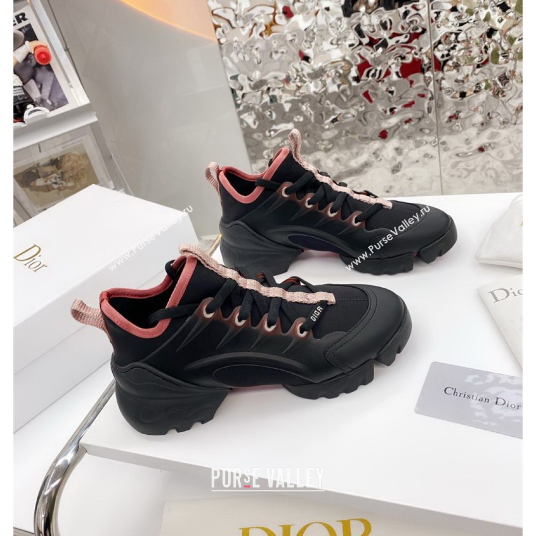 Dior D-Connect Sneaker in Zodiac Printed Technical Fabric DS19 Black/Pink 2021 (KW-210817053)