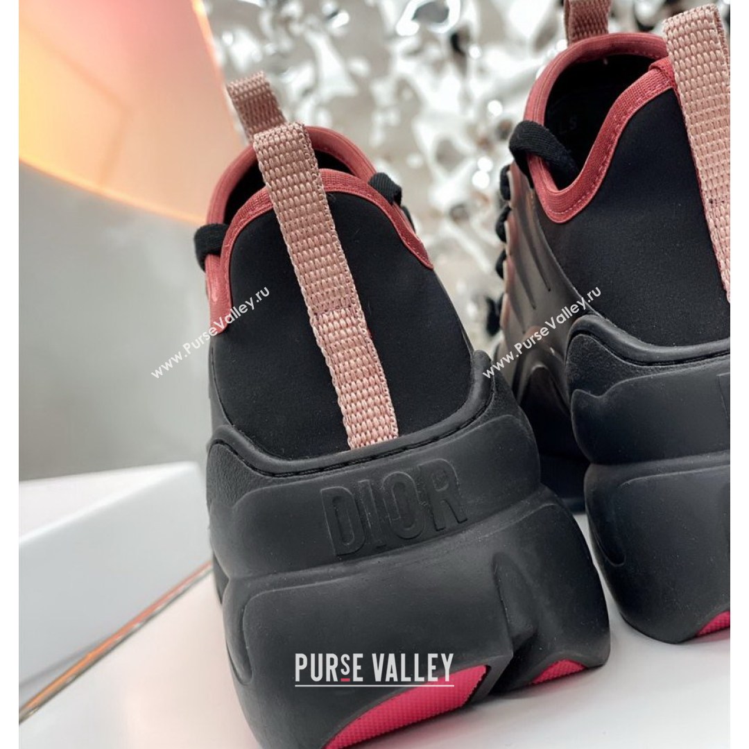 Dior D-Connect Sneaker in Zodiac Printed Technical Fabric DS19 Black/Pink 2021 (KW-210817053)