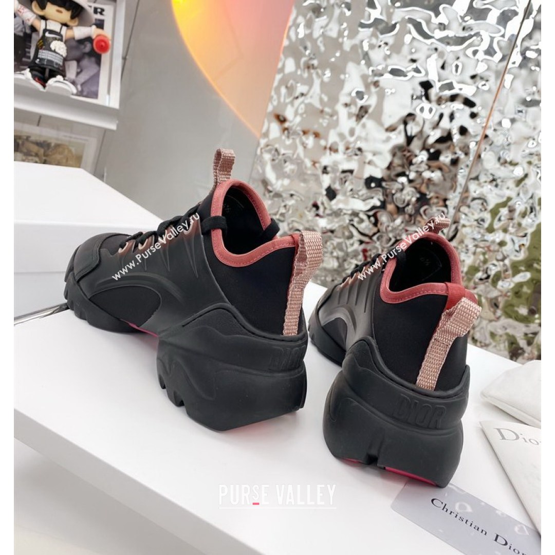 Dior D-Connect Sneaker in Zodiac Printed Technical Fabric DS19 Black/Pink 2021 (KW-210817053)