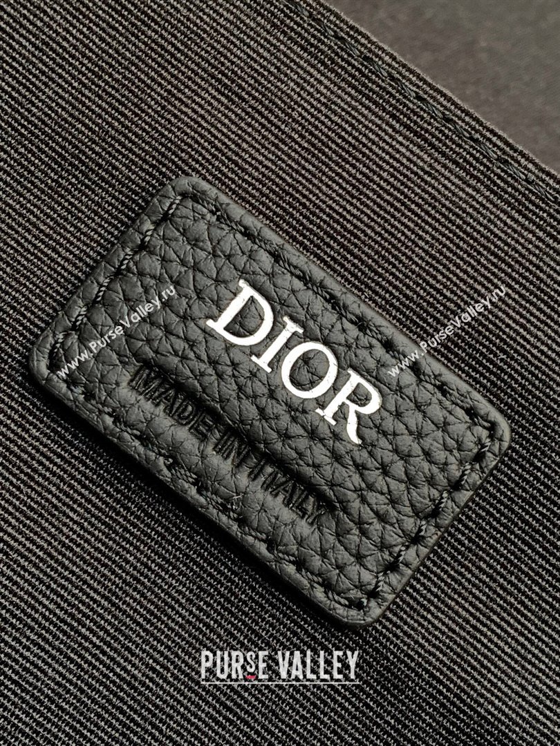 Dior Hit The Road Bag with Strap in Black Grained Calfskin 2024 (DMZ-24020213)