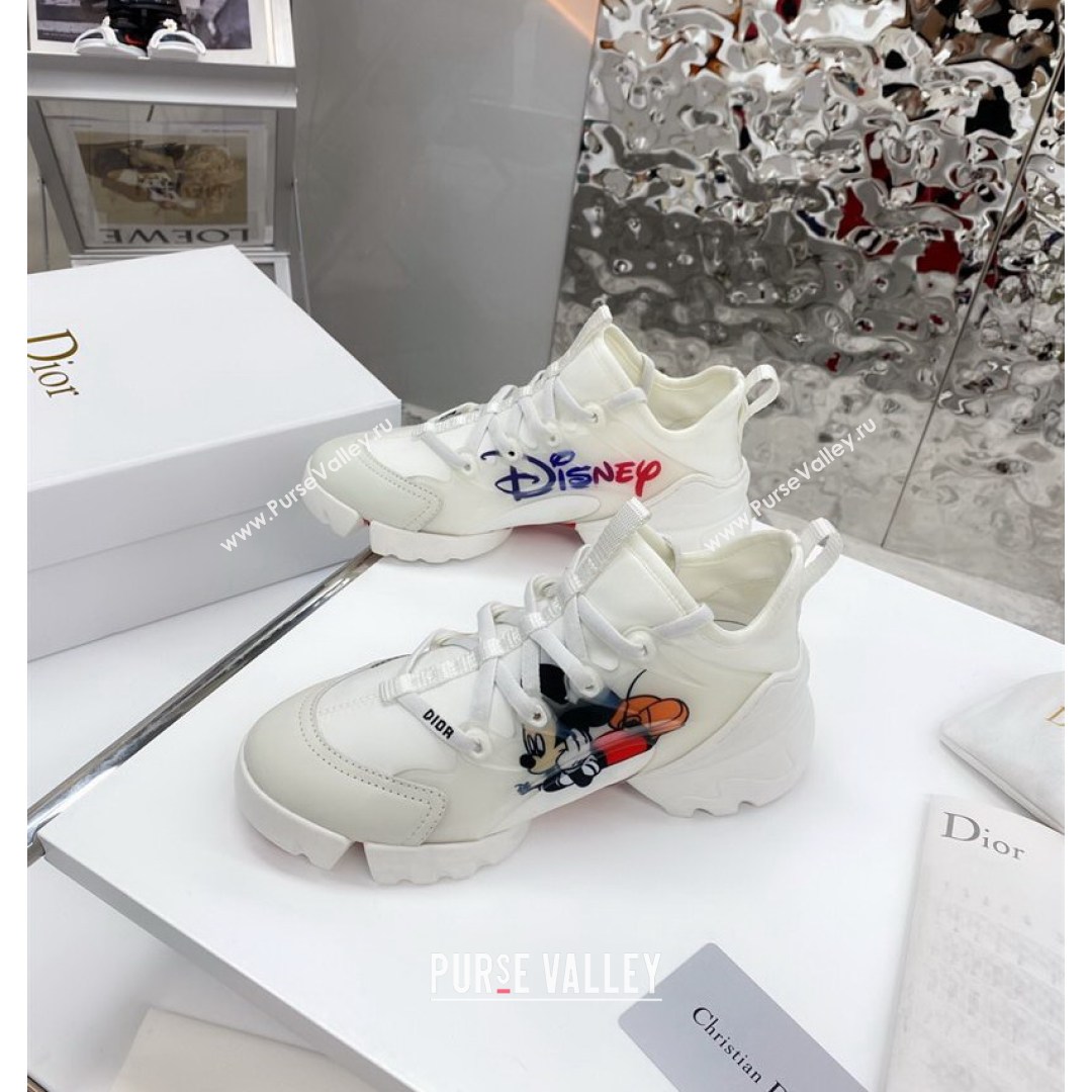 Dior D-Connect Sneaker in Zodiac Printed Technical Fabric DS16 White 2021 (KW-210817051)