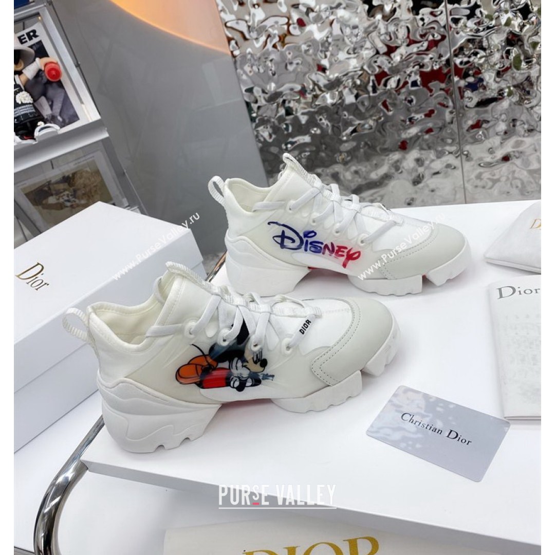 Dior D-Connect Sneaker in Zodiac Printed Technical Fabric DS16 White 2021 (KW-210817051)