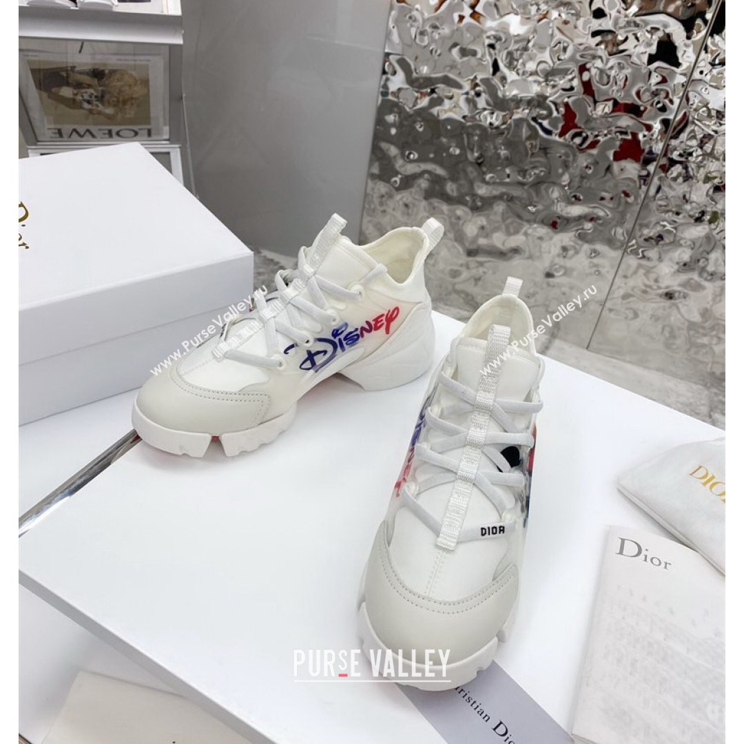 Dior D-Connect Sneaker in Zodiac Printed Technical Fabric DS16 White 2021 (KW-210817051)