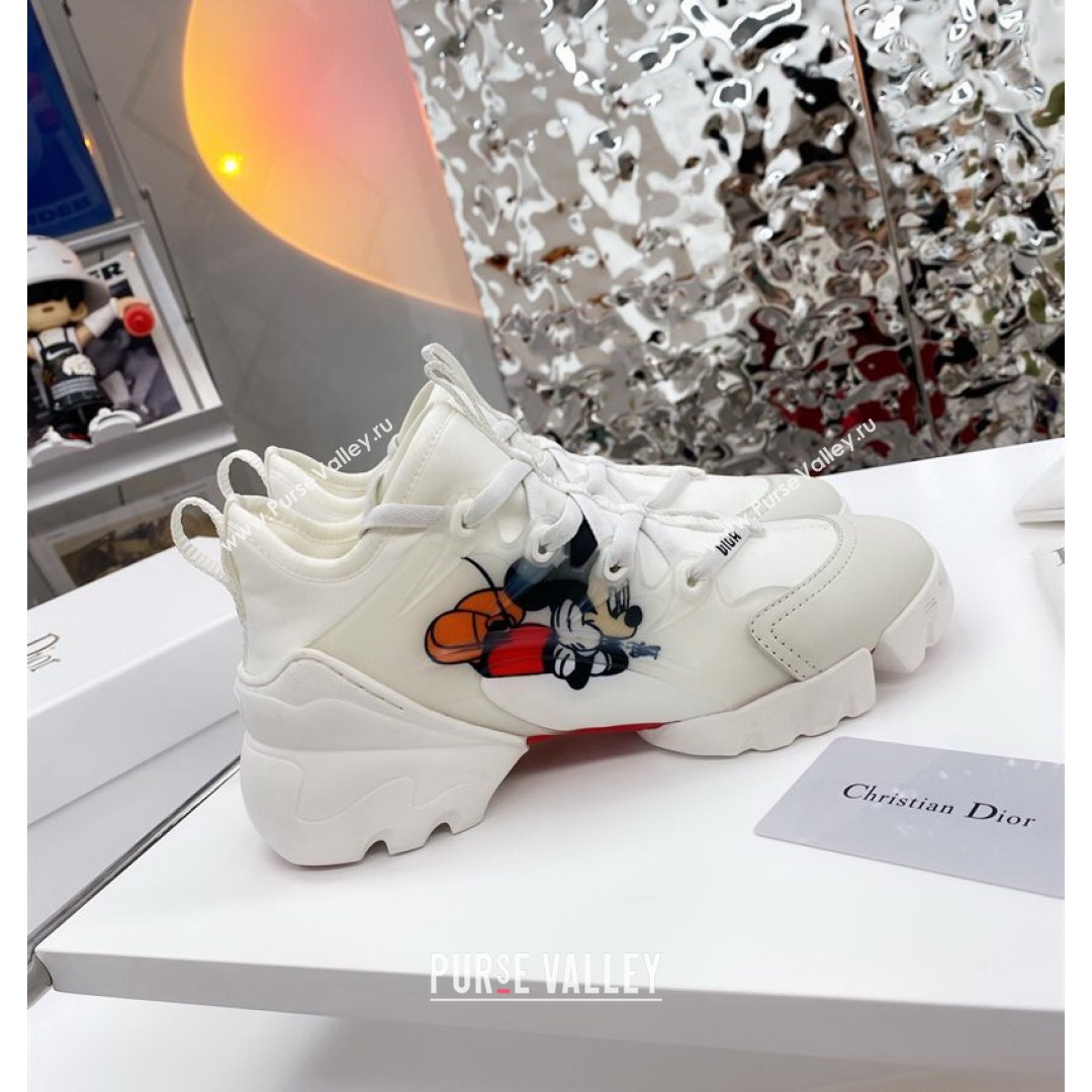 Dior D-Connect Sneaker in Zodiac Printed Technical Fabric DS16 White 2021 (KW-210817051)