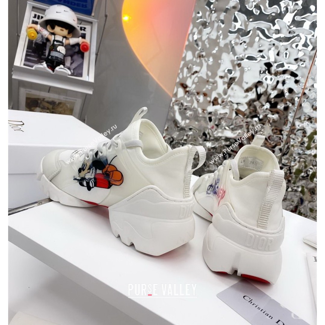 Dior D-Connect Sneaker in Zodiac Printed Technical Fabric DS16 White 2021 (KW-210817051)