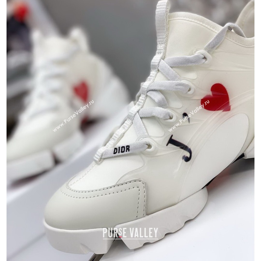 Dior D-Connect Sneaker in Love TAIME Technical Fabric DS24 White 2021 (KW-210817058)