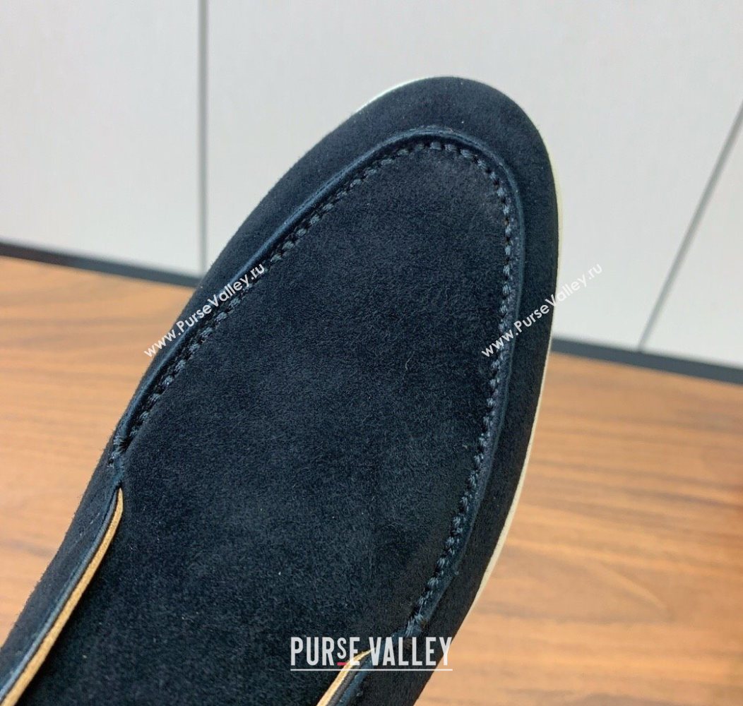 Loro Piana Open Walk Suede High-top Loafers Black 2025 LP101101 (HH-251211034)