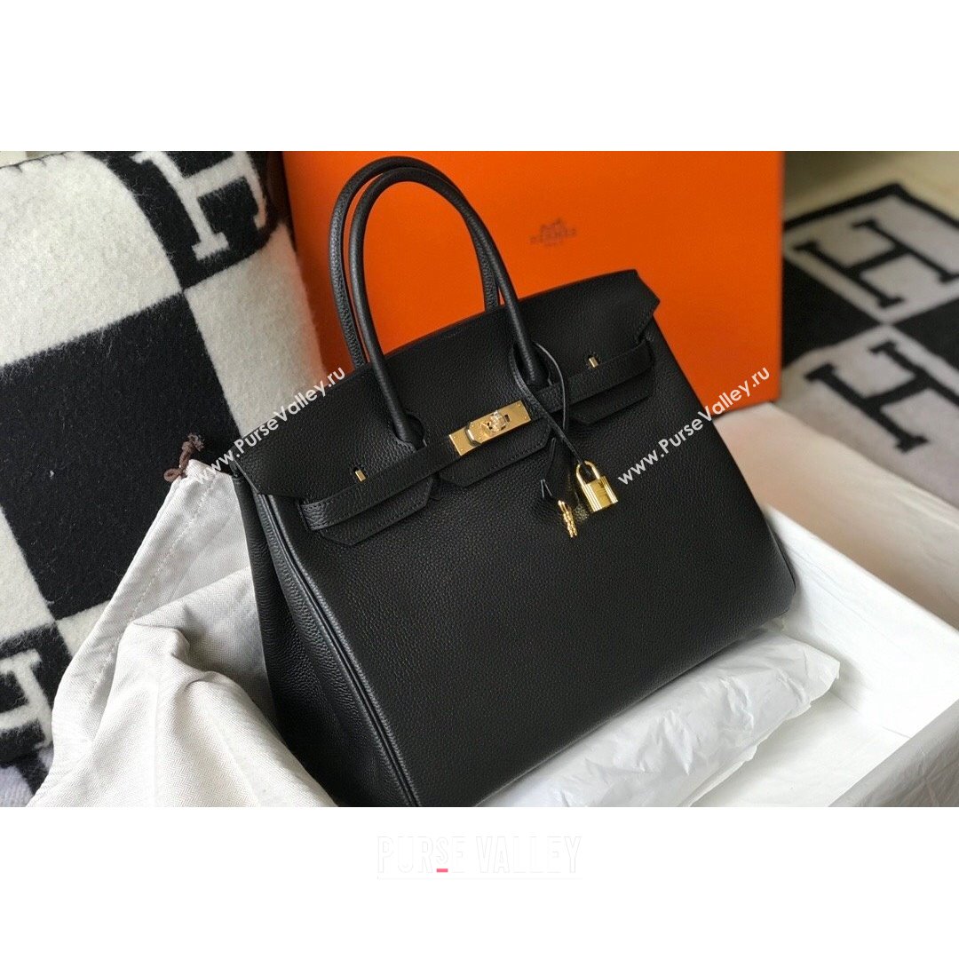 Hermes Birkin Bag 35cm in Togo Leather Black 2021 (FL-21090221)