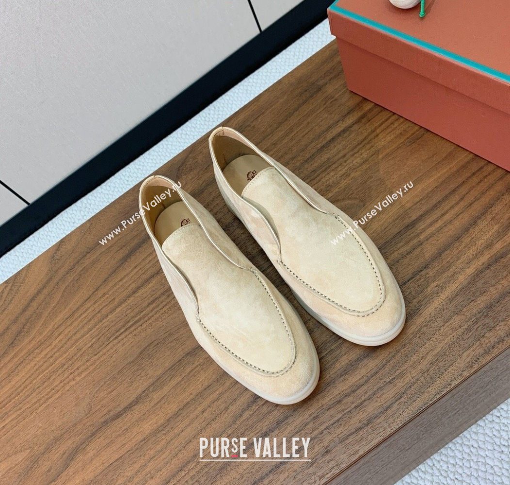Loro Piana Open Walk Suede High-top Loafers 387Apricot 2025 LP101101 (HH-251211035)
