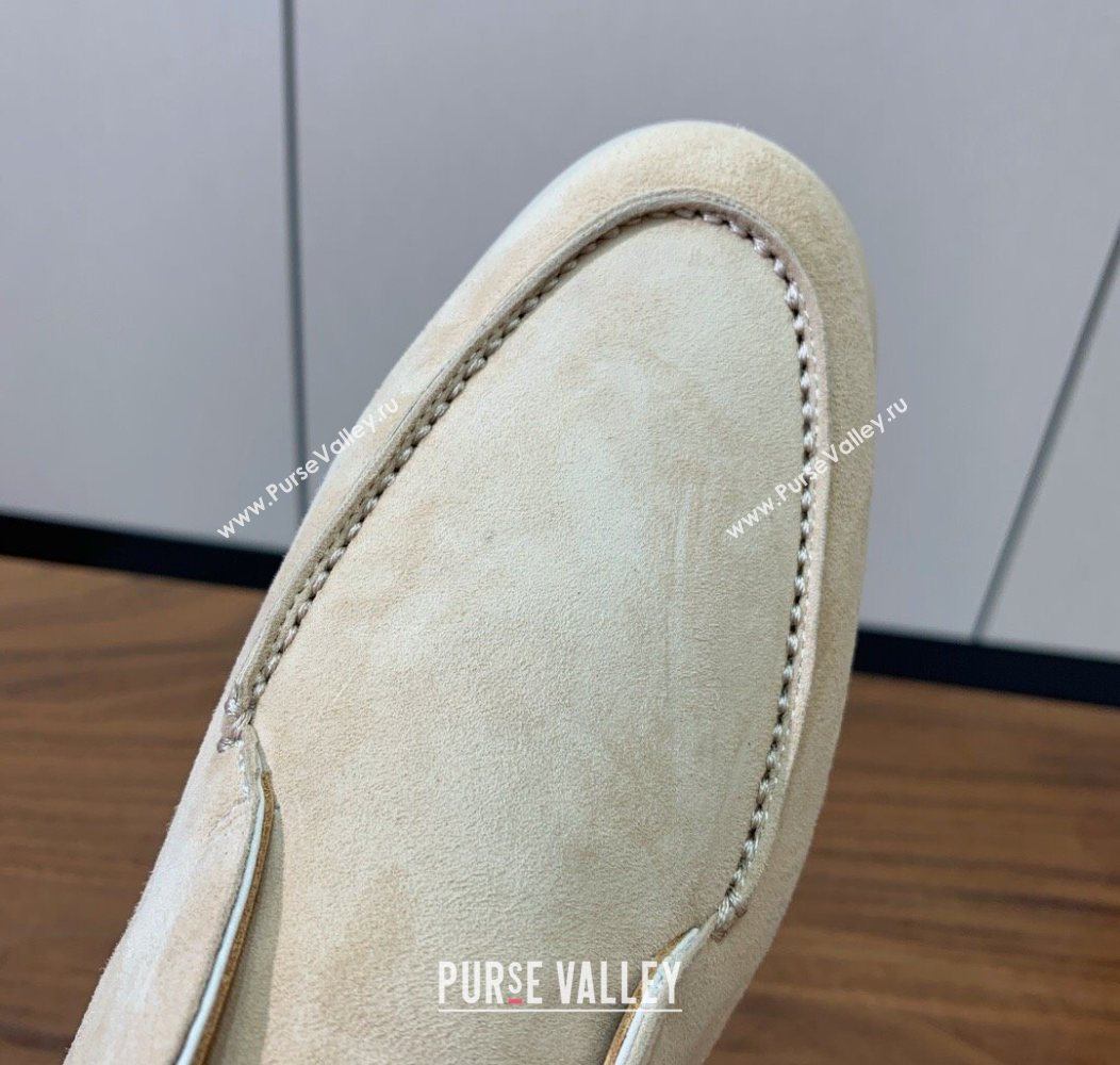 Loro Piana Open Walk Suede High-top Loafers 387Apricot 2025 LP101101 (HH-251211035)