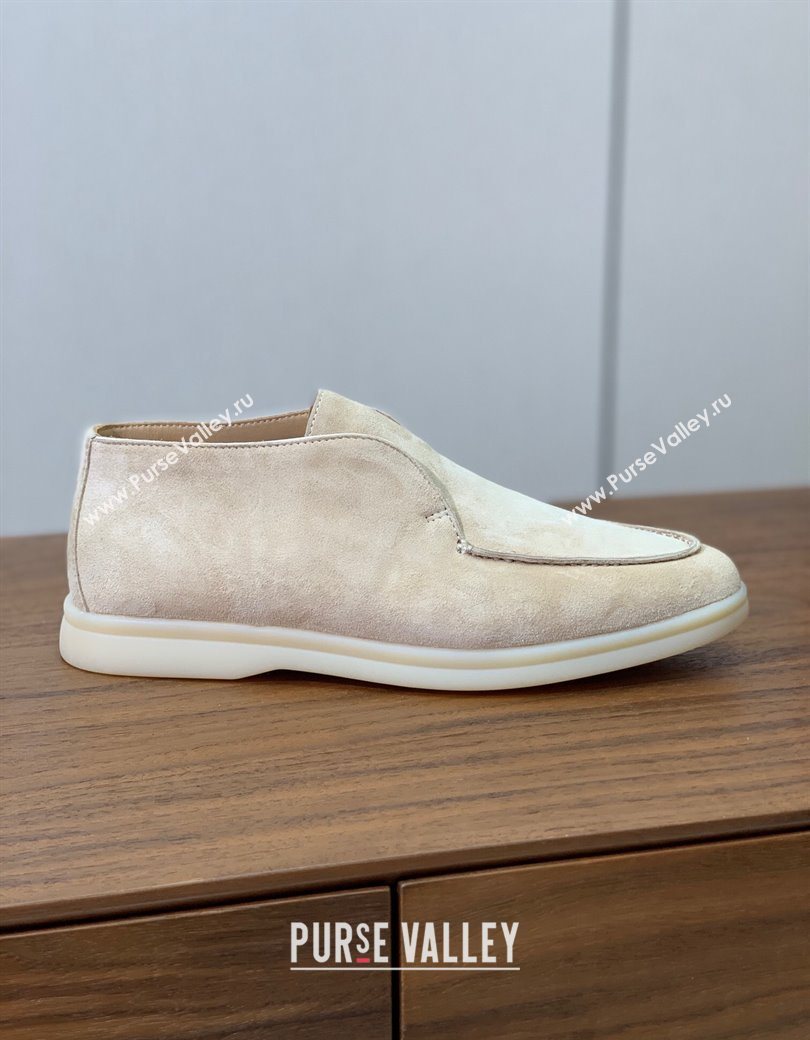 Loro Piana Open Walk Suede High-top Loafers 387Apricot 2025 LP101101 (HH-251211035)