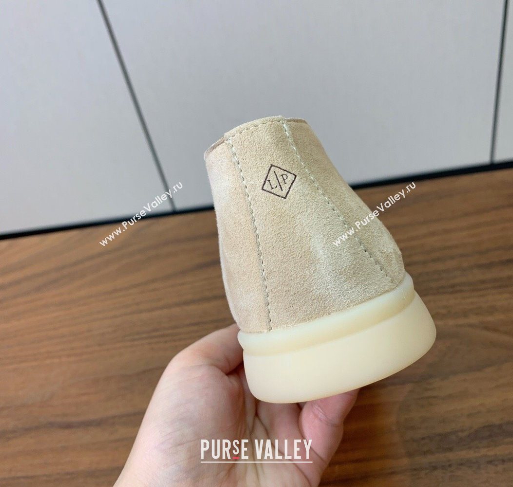 Loro Piana Open Walk Suede High-top Loafers 387Apricot 2025 LP101101 (HH-251211035)